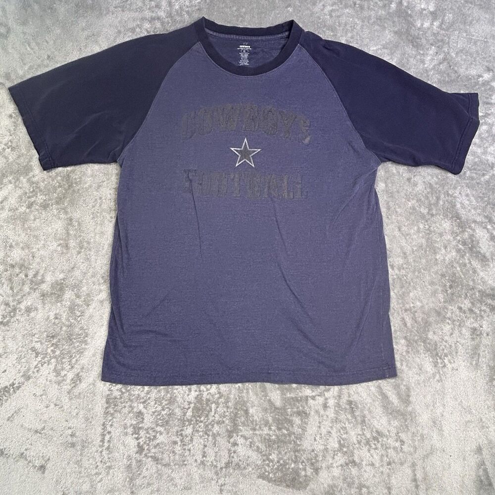COWBOYS Authentic Apparel Men's XL Blue NFL Cowboys Football T-shirt Dallas